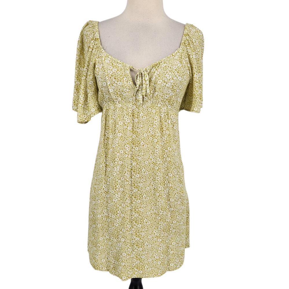 Billabong Floral Mini Dress – Size Small Babydoll Milkmaid Romantic